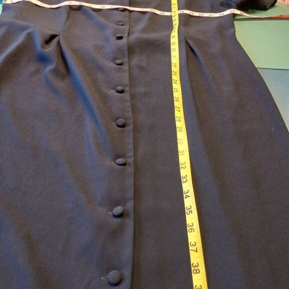 Ladt Dorby Maxi Dark Blue Button Down Dress - Picture 7 of 9